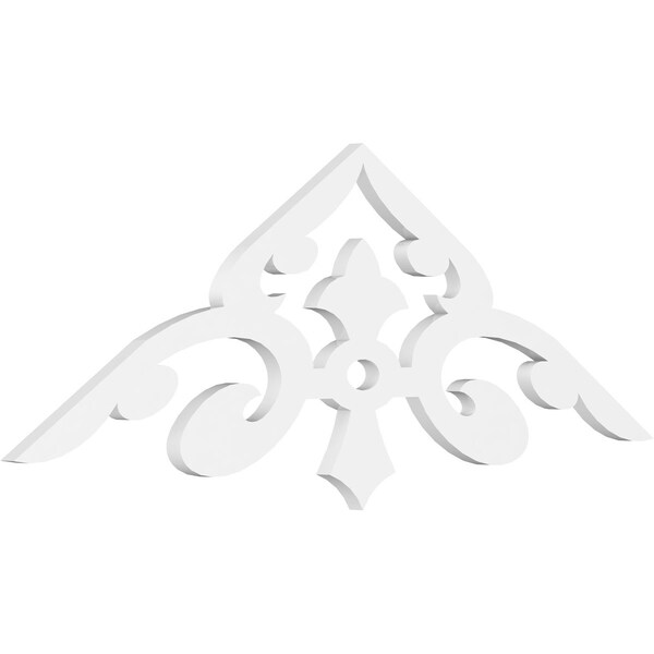 Ekena Millwork Pitch Whitman Architectural Grade PVC Gable Pediment, 48"W x 8"H x 1"P (4/12) GPP048X008X100WHI - main